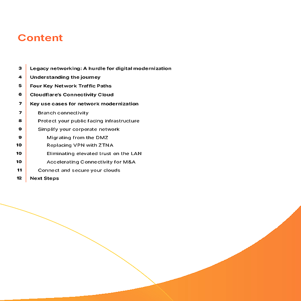 Developing a Network Modernization